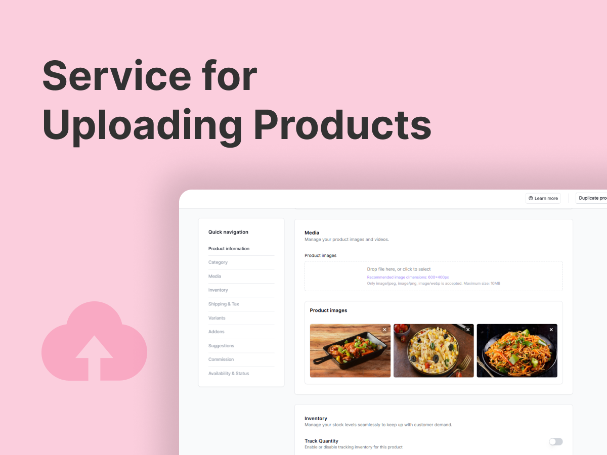 Cataloging services for Zepio store