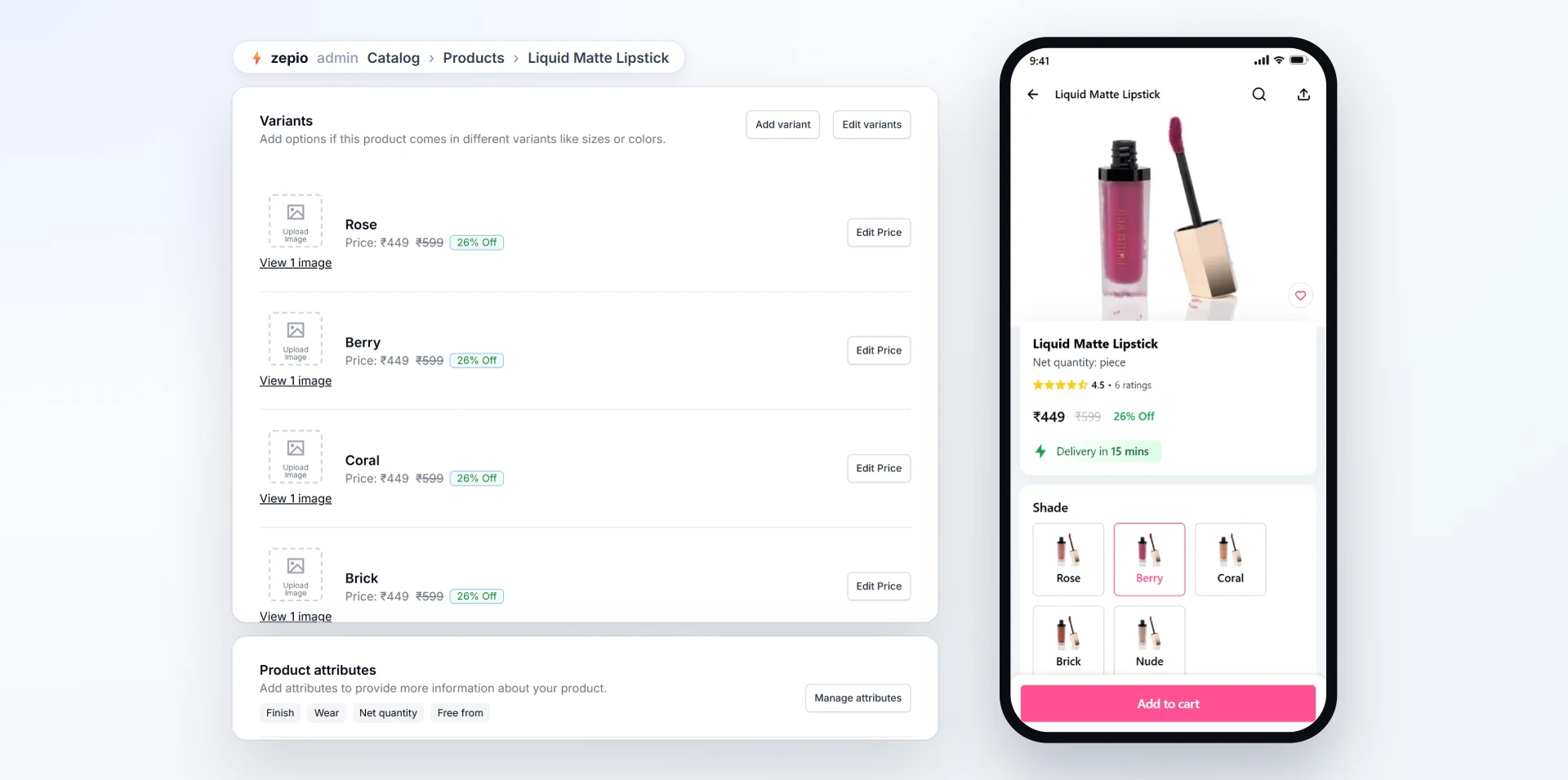 Add your products