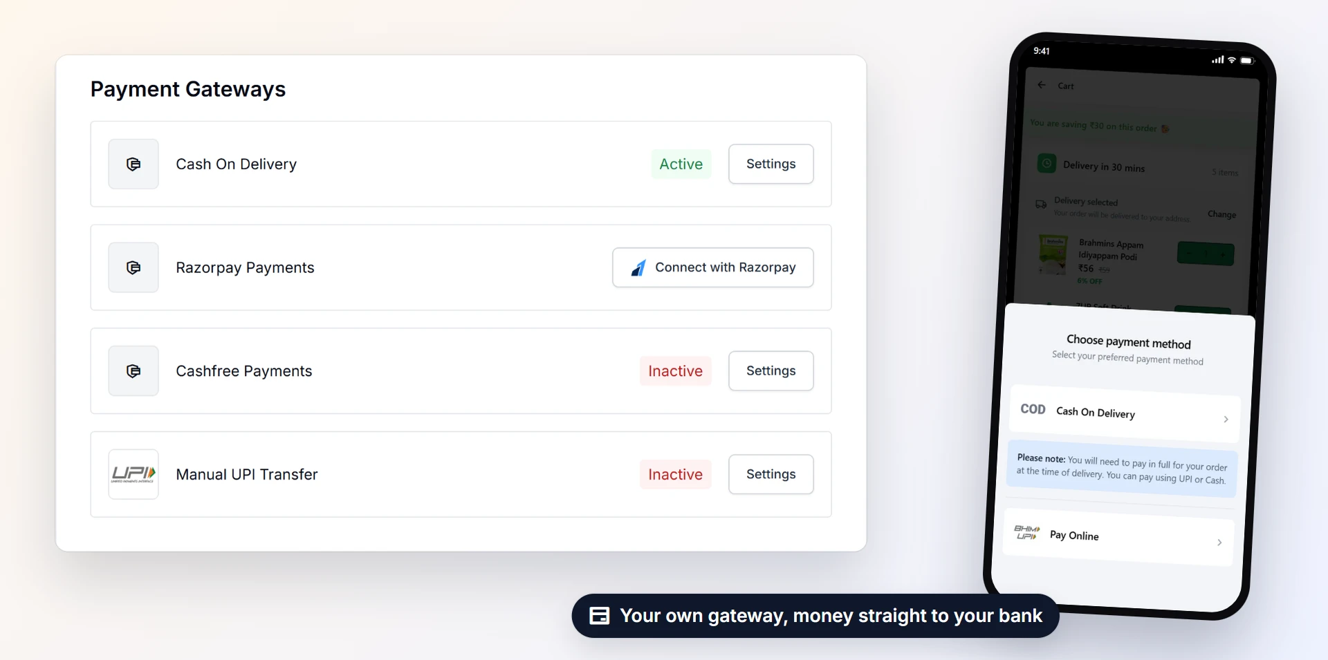 Cards, UPI and wallets