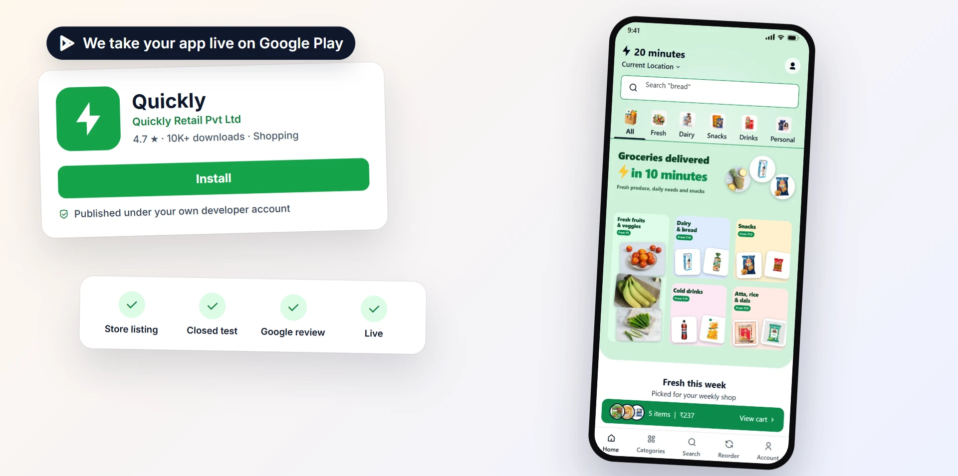 We publish your app