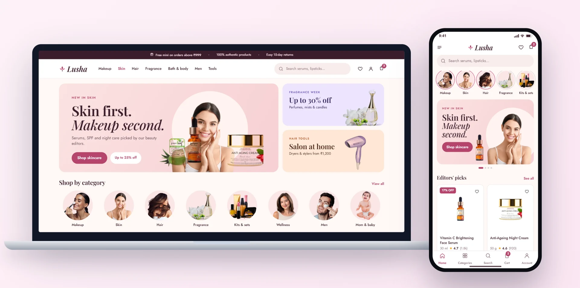 Your own beauty store website and app