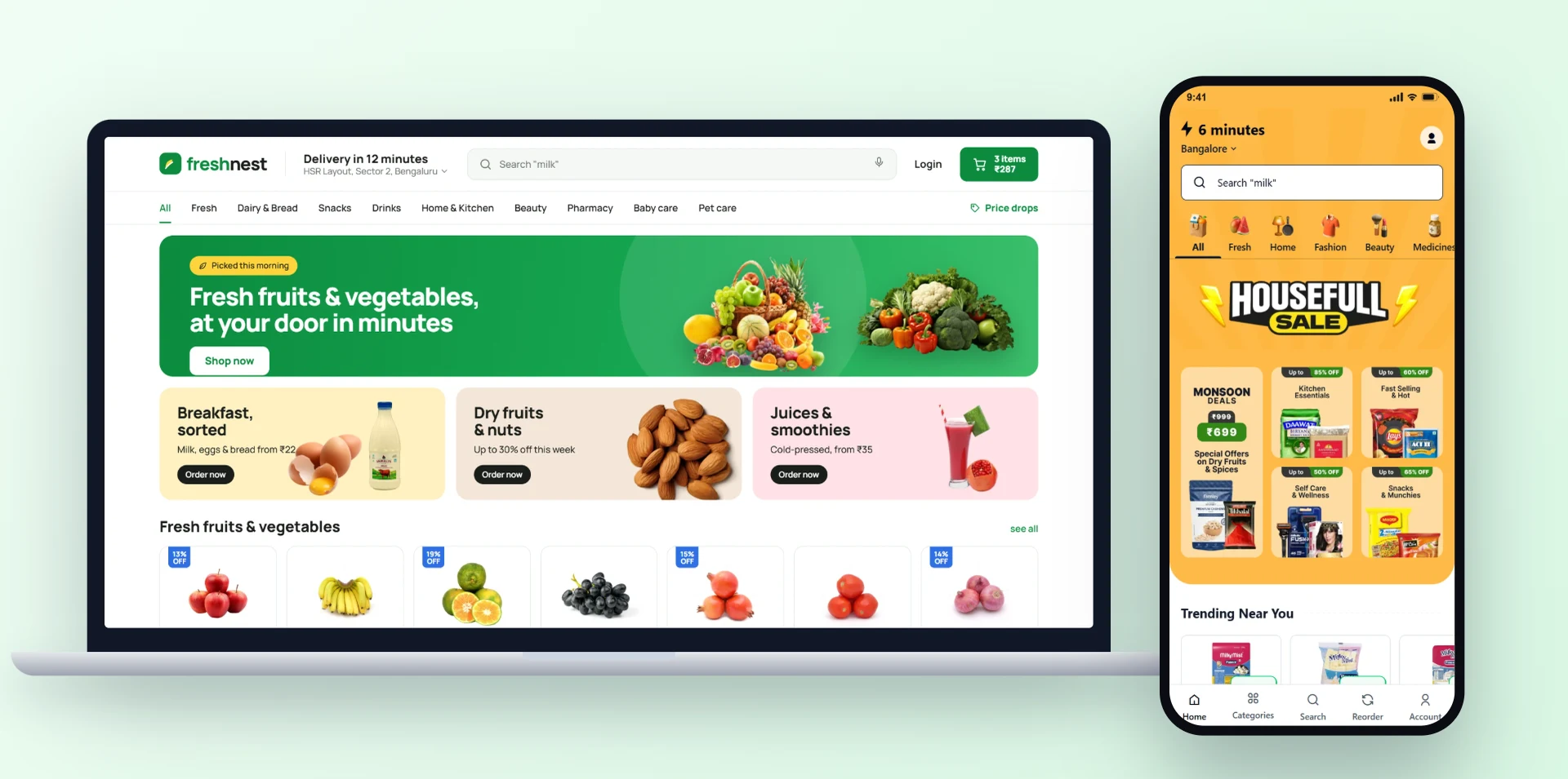 Your own grocery delivery website and app