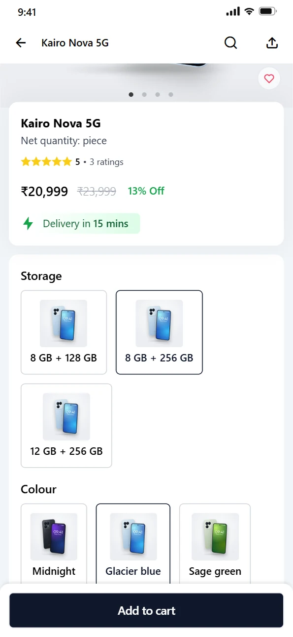 Storage and colour