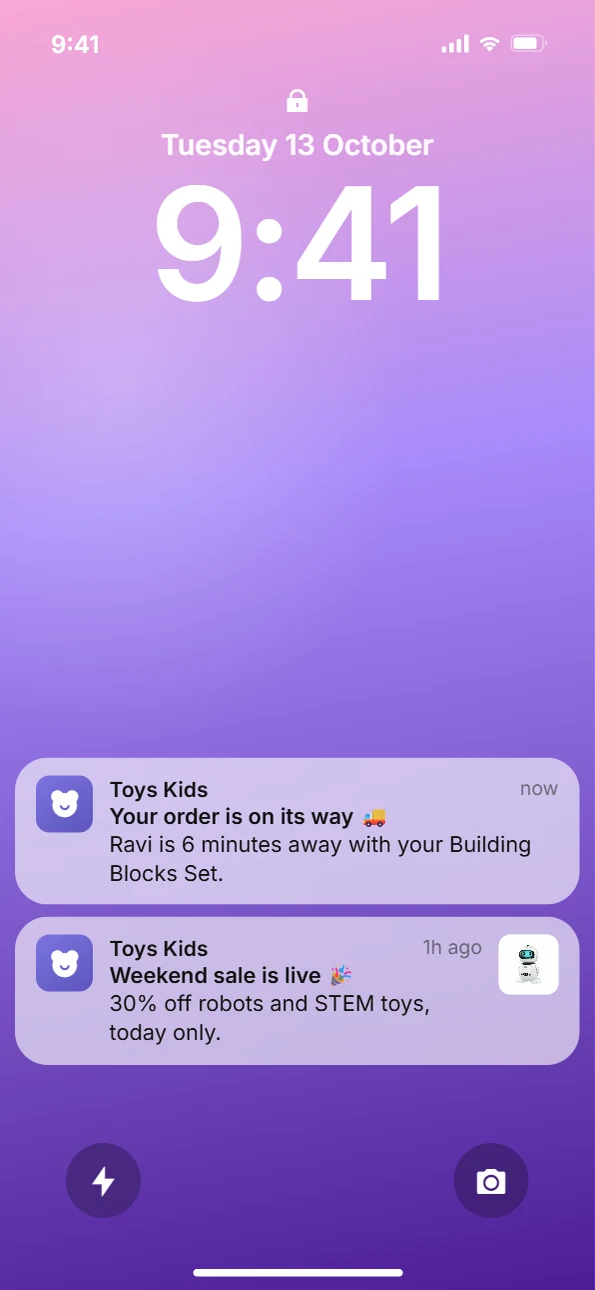 Push notifications