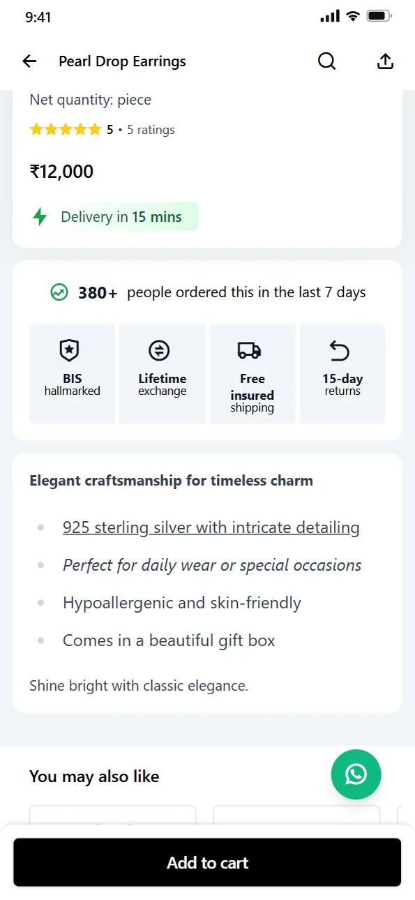 Trust badges on every product