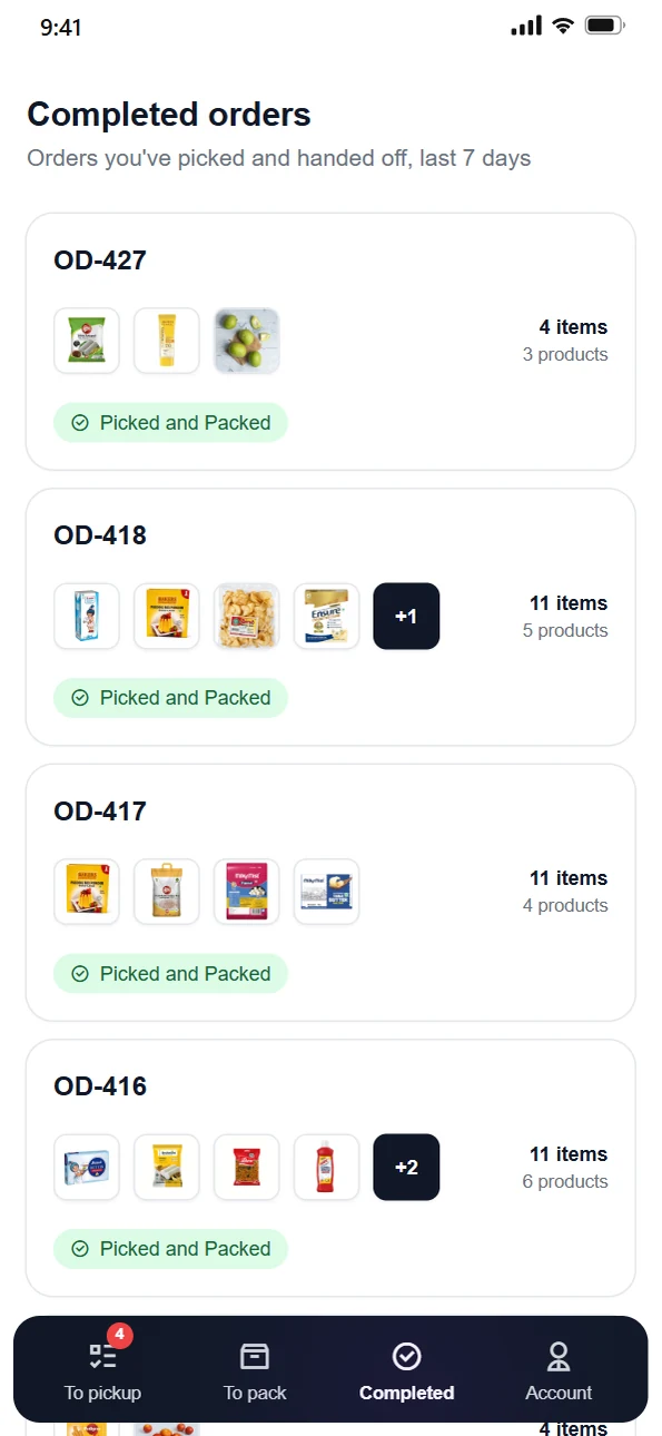 Every packed order