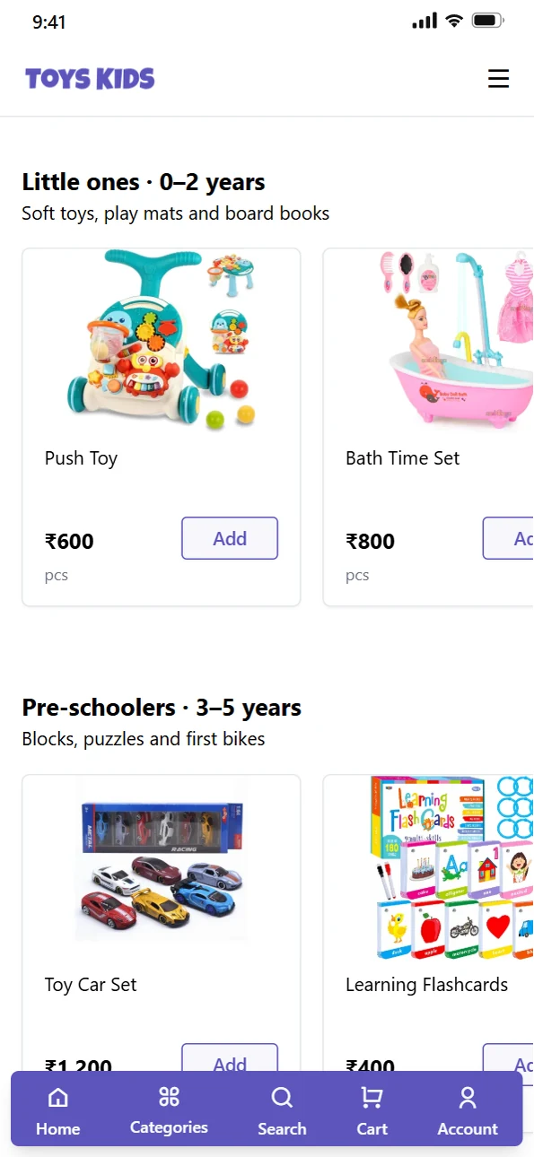 Shop by age