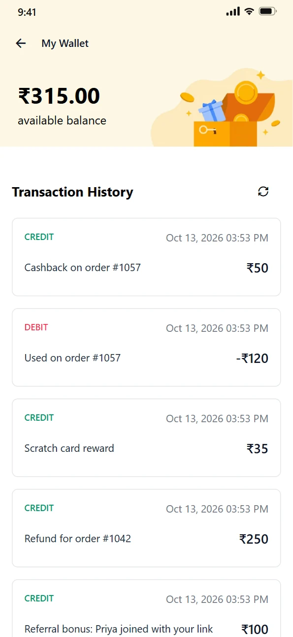 Store wallet