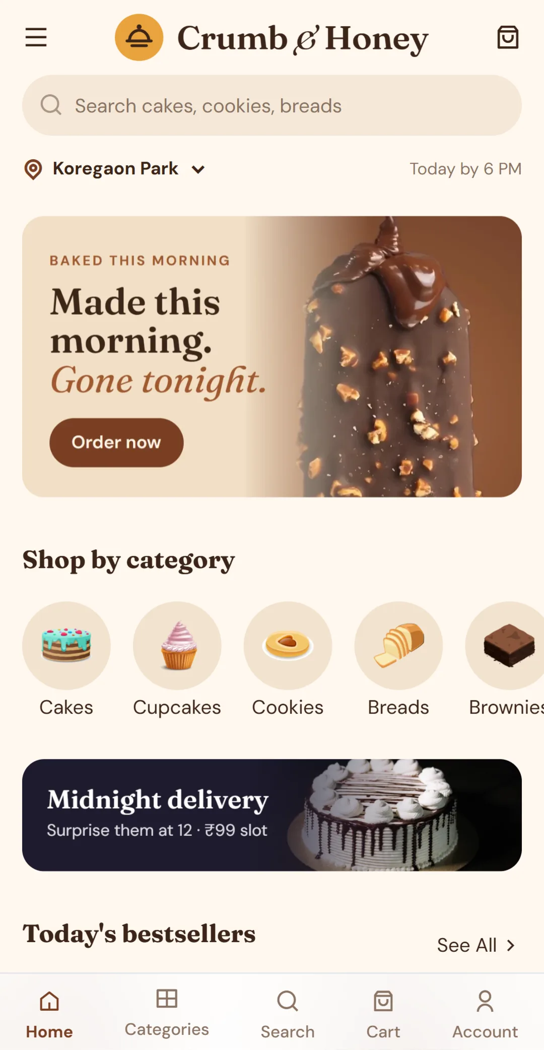The Whisk store design on a phone