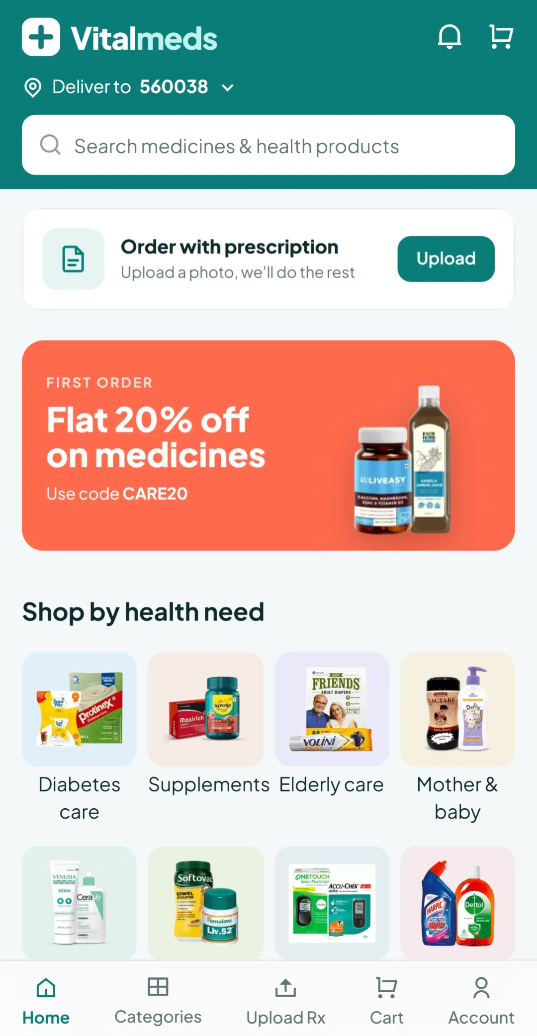 The Pure store design on a phone