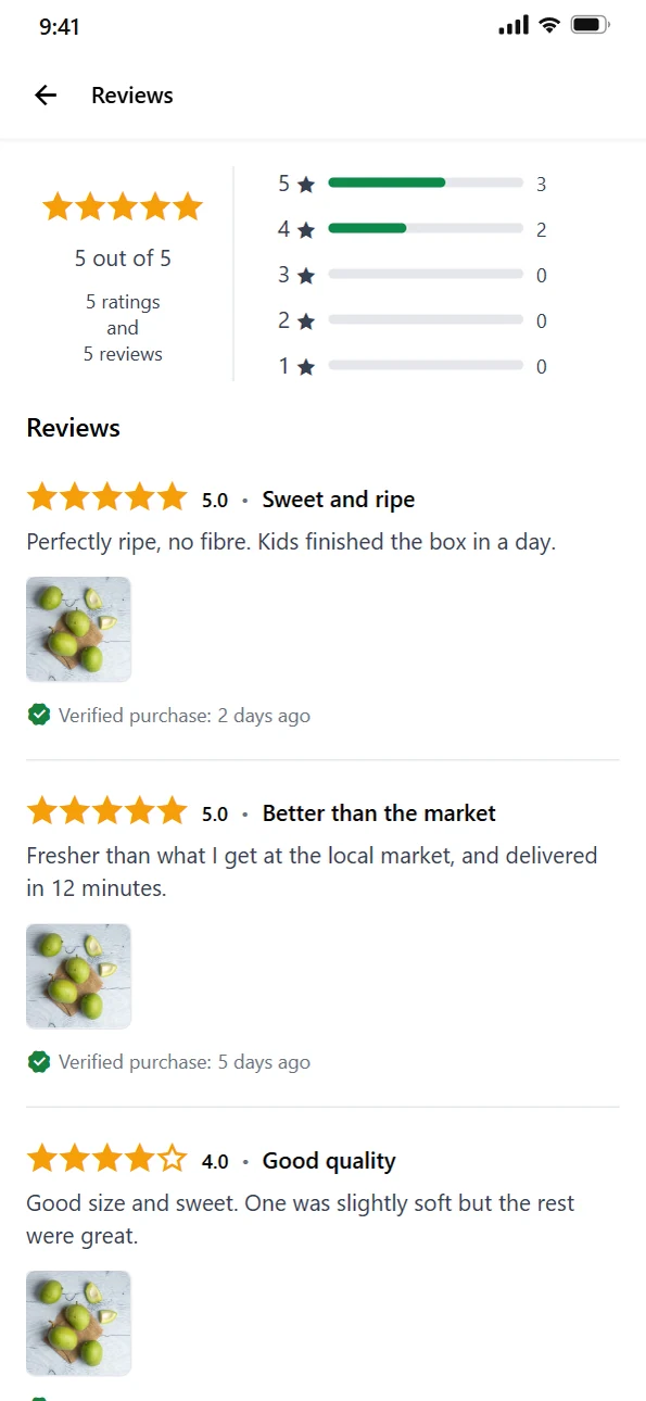 Product and store reviews from real customers.
